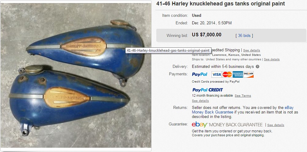 gas tanks on eBay