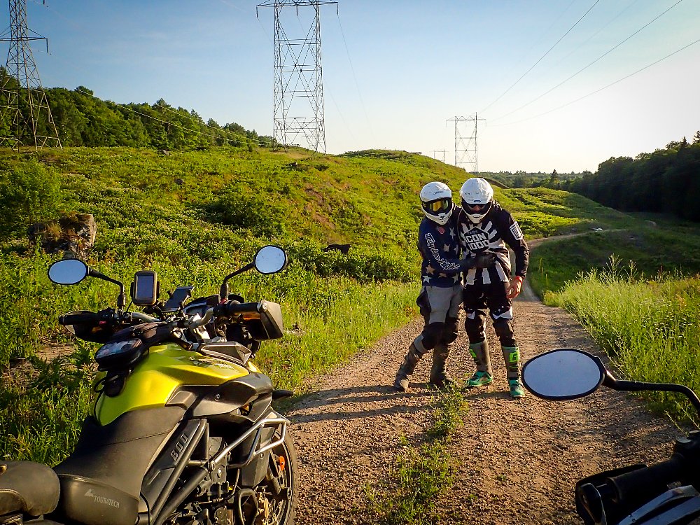Spurgeon Dunbar and Steve Kamrad Triumph Tiger 800