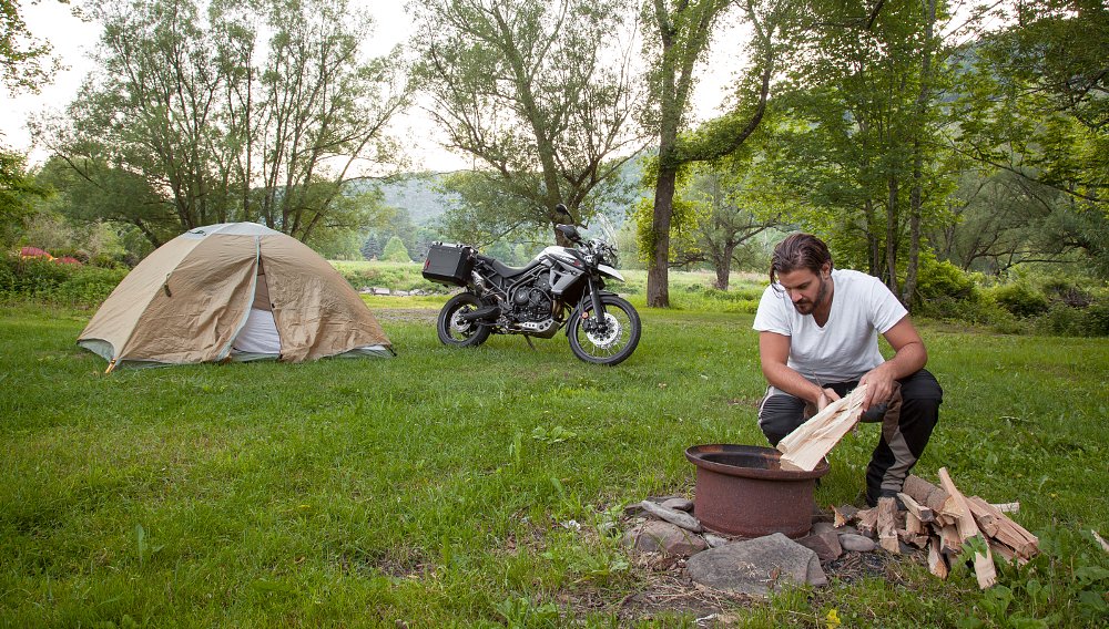 How not to go moto camping