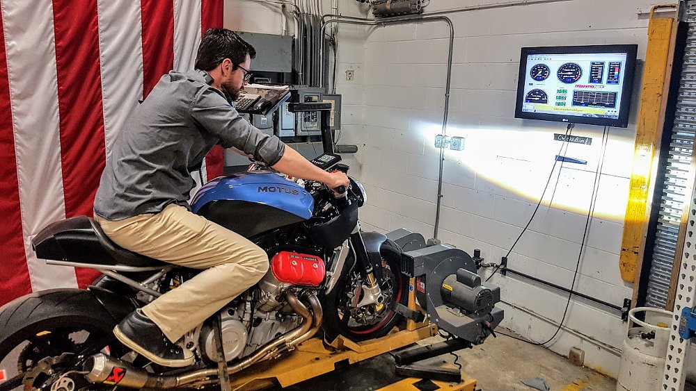 Brian on the dyno.