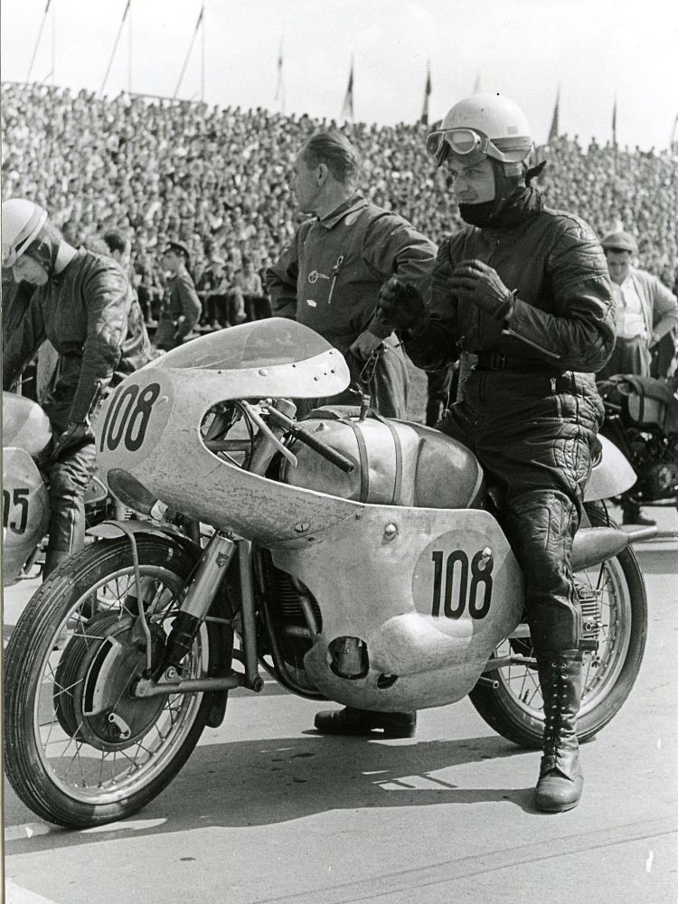 Ernst Degner at the Sachsenring