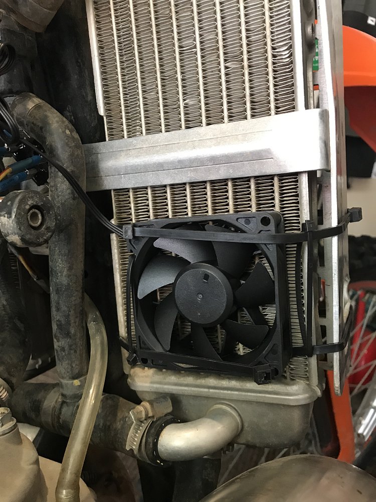 fan on radiator