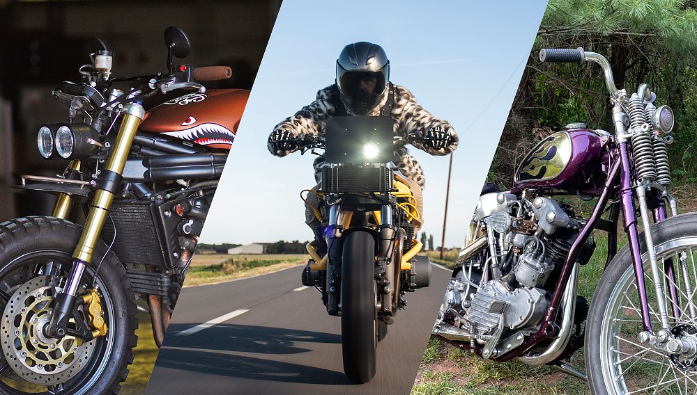 June custom roundup: A Harris framer, a classic chopper, a shark-tooth Speedy