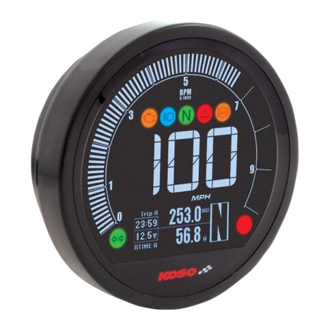 Koso DL-04 Multimeter Gauge For Harley 2004-2013